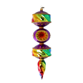 Load image into Gallery viewer, Majestic Rainbow Drop. Handmade Glass Christmas ornament. 2022-256