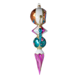 Załaduj obraz do przeglądarki galerii, Gilded Garden Solstice | Hand-Painted Glass Ornament | Blubom 2022-258