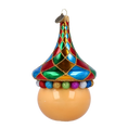 Load image into Gallery viewer, Merry Clown in a Circus Hat. Handmade Glass Christmas ornament. 2022-271