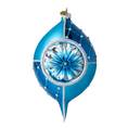 Load image into Gallery viewer, Azure Starburst Reflector Premium christmas glass ornament 2022-274