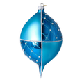 Load image into Gallery viewer, Azure Starburst Reflector Premium christmas glass ornament 2022-274