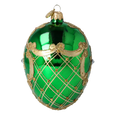 Załaduj obraz do przeglądarki galerii, Zielone Jajko w złotym blasku Szklana Ozdoba