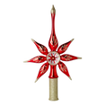 Załaduj obraz do przeglądarki galerii, Red star. Handmade Glass Christmas ornament. 2022-293