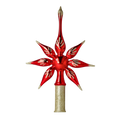 Załaduj obraz do przeglądarki galerii, Red star. Handmade Glass Christmas ornament. 2022-293