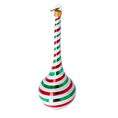 Load image into Gallery viewer, Candy Cane Drop Twist Handmade Glass Christmas ornament 2022-388