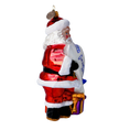 Load image into Gallery viewer, Santa with Silver Jet Premium christmas glass ornament 2022-391