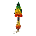 Load image into Gallery viewer, Colorful Mushroom with Shading Effect. Handmade Glass Christmas ornament. 2022-397