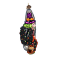 Load image into Gallery viewer, The Witch in the Moon - Magic Night. Handmade Glass Christmas ornament. 2022-400
