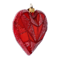 Załaduj obraz do przeglądarki galerii, Geometryczne Czerwone Serce Miłość Szklana Ozdoba