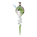 Załaduj obraz do przeglądarki galerii, Zielony Duch Wisior Szklana Ozdoba