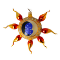 Load image into Gallery viewer, Sunshine with a spotlight. Handmade Glass Christmas ornament. 2022-434