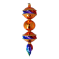 Load image into Gallery viewer, Rainbow Glow - Drop. Handmade Glass Christmas ornament. 2022-435