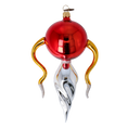 Load image into Gallery viewer, Gilded Crimson Radiant Reflector Premium christmas glass ornament 2022-456