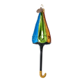 Load image into Gallery viewer, Rainbow Jewel Parasol Premium christmas glass ornament 2022-467