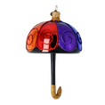 Load image into Gallery viewer, Vibrant Rainbow Parasols Premium christmas glass ornament 2022-468