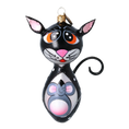 Załaduj obraz do przeglądarki galerii, Midnight Cat and Mouse Premium christmas glass ornament 2022-471