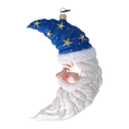 Load image into Gallery viewer, Magic Moon ornament. Handmade Glass Christmas ornament.