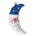 Load image into Gallery viewer, Magic Moon ornament. Handmade Glass Christmas ornament.