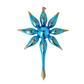Load image into Gallery viewer, Blue Christmas Star. Handmade Glass Christmas ornament. 2022-481