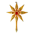 Load image into Gallery viewer, Christmas Golden Ray. Handmade Glass Christmas ornament. 2022-482