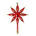 Load image into Gallery viewer, Star of Christmas Eve Night. Handmade Glass Christmas ornament. 2022-484