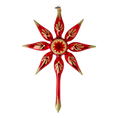 Load image into Gallery viewer, Star of Christmas Eve Night. Handmade Glass Christmas ornament. 2022-484