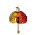 Załaduj obraz do przeglądarki galerii, Vibrant Rainbow Parasol Premium christmas glass ornament 2022-486
