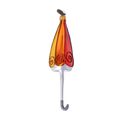 Load image into Gallery viewer, Rainbow Gilded Parasol Premium christmas glass ornament 2022-489