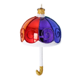 Załaduj obraz do przeglądarki galerii, Rainbow Parasol Premium christmas glass ornament 2022-490