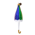Load image into Gallery viewer, Sapphire and Emerald Parasol Premium christmas glass ornament 2022-491