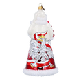 Load image into Gallery viewer, Polish Santa with Eagle Handmade Glass Christmas ornament