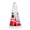 Load image into Gallery viewer, Polish Santa with Eagle Handmade Glass Christmas ornament 2022-502