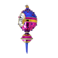 Load image into Gallery viewer, Drop Carnival Glow. Handmade Glass Christmas ornament. 2022-511
