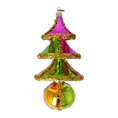 Załaduj obraz do przeglądarki galerii, Neon Jubilee Tree Handmade Glass Christmas ornament 2022-516