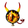 Load image into Gallery viewer, Infernal Gaze Premium christmas glass ornament 2022-538