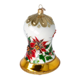 Załaduj obraz do przeglądarki galerii, Poinsettia Bell Tree Handmade Glass Christmas ornament 2022-540