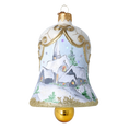 Load image into Gallery viewer, Winter Chapel Bell Tree Handmade Glass Christmas ornament 2022-541