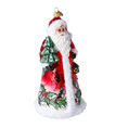 Load image into Gallery viewer, Holly Jolly Santa Handmade Glass Christmas ornament 2022-551