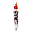 Załaduj obraz do przeglądarki galerii, Spooky Candle - Blood Glow. Handmade Glass Christmas ornament. 2022-572