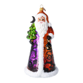Load image into Gallery viewer, Midnight Twilight Santa Claus Premium christmas glass ornament 2022-584
