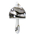 Load image into Gallery viewer, Midnight Gilded Magic Mushroom Premium christmas glass ornament 2022-587