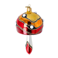 Załaduj obraz do przeglądarki galerii, Forest Mushroom. Handmade Glass Christmas ornament. 2022-591