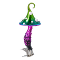 Załaduj obraz do przeglądarki galerii, Emerald Amethyst Toadstool Premium christmas glass ornament 2022-592