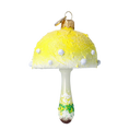 Załaduj obraz do przeglądarki galerii, Citrine Frosted Toadstool Premium christmas glass ornament 2022-593