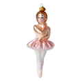 Load image into Gallery viewer, Blush Pink Prima Ballerina Premium christmas glass ornament 2022-599