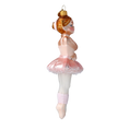 Load image into Gallery viewer, Blush Pink Prima Ballerina Premium christmas glass ornament 2022-599