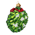 Load image into Gallery viewer, Scarlet Ribbon Mistletoe Premium christmas glass ornament 2022-600