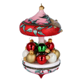 Załaduj obraz do przeglądarki galerii, Crimson Bell Carousel Premium christmas glass ornament 2022-614
