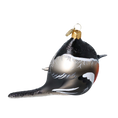 Load image into Gallery viewer, Winter Gil Bird. Handmade Glass Christmas ornament. 2022-621