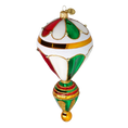 Load image into Gallery viewer, Crimson Emerald Hot Air Balloon Premium christmas glass ornament 2022-625